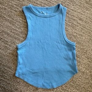 Aerie Blue Ribbed Tank Top